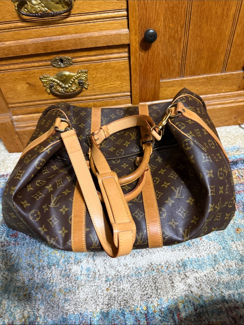 Louis Vuitton Brown Monogram bandolier 55 - Picture 4 of 10